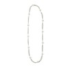 Collar cadena y bolas plateado
