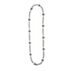 Collar cadena y bolas negro