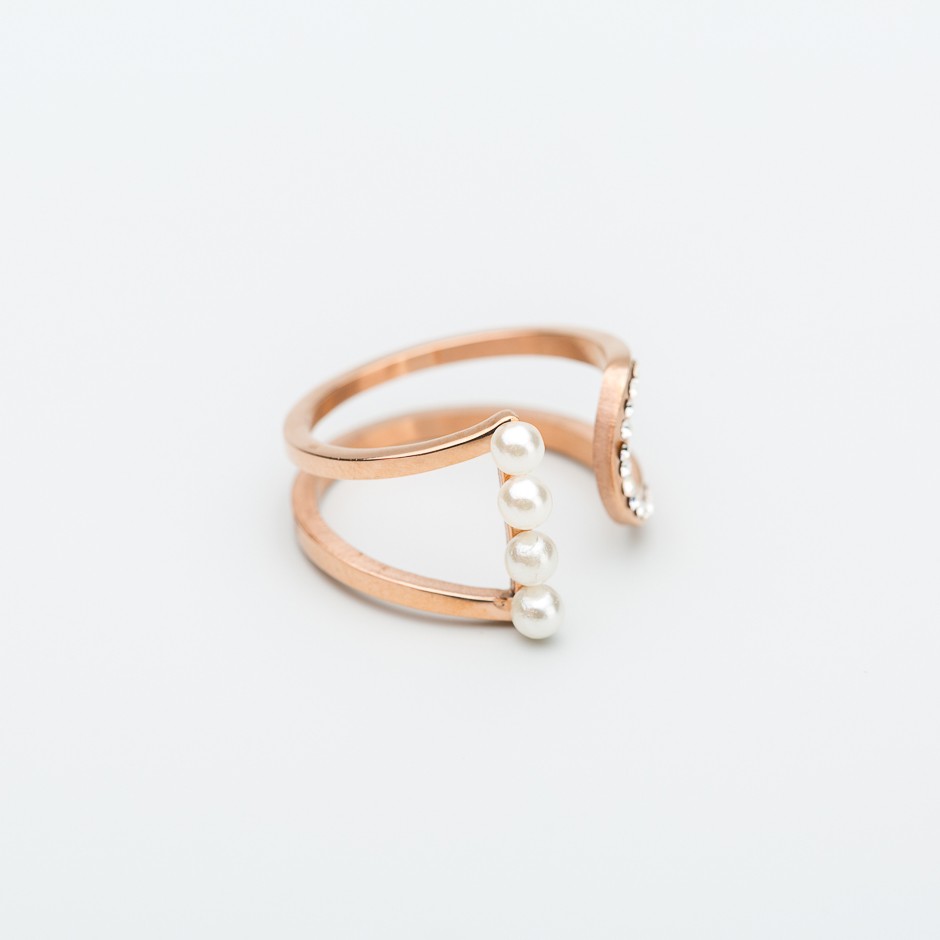 Anillo mini perlas