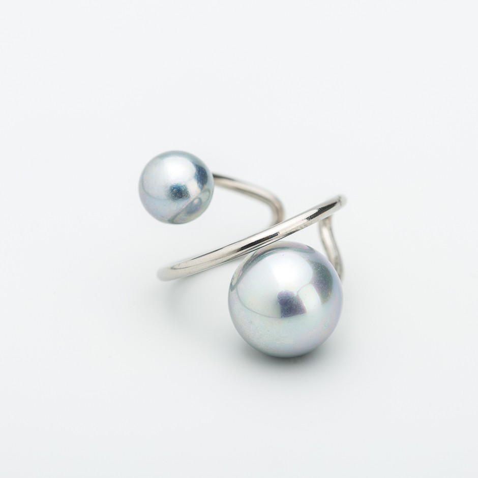 anillo acero líneas