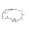 Pulsera mini world plateada