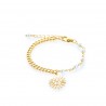 Pulsera sol dorado
