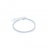 Pulsera bright blanco plateado