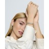 Pulsera bright champán y dorado