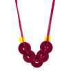 Collar congo fucsia