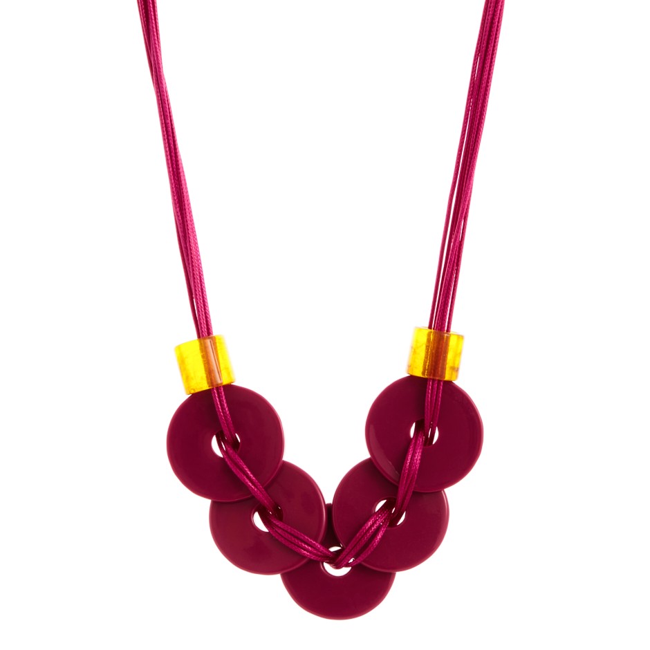Collar congo fucsia