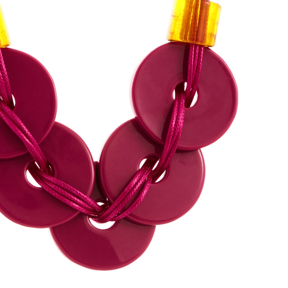 Collar congo fucsia