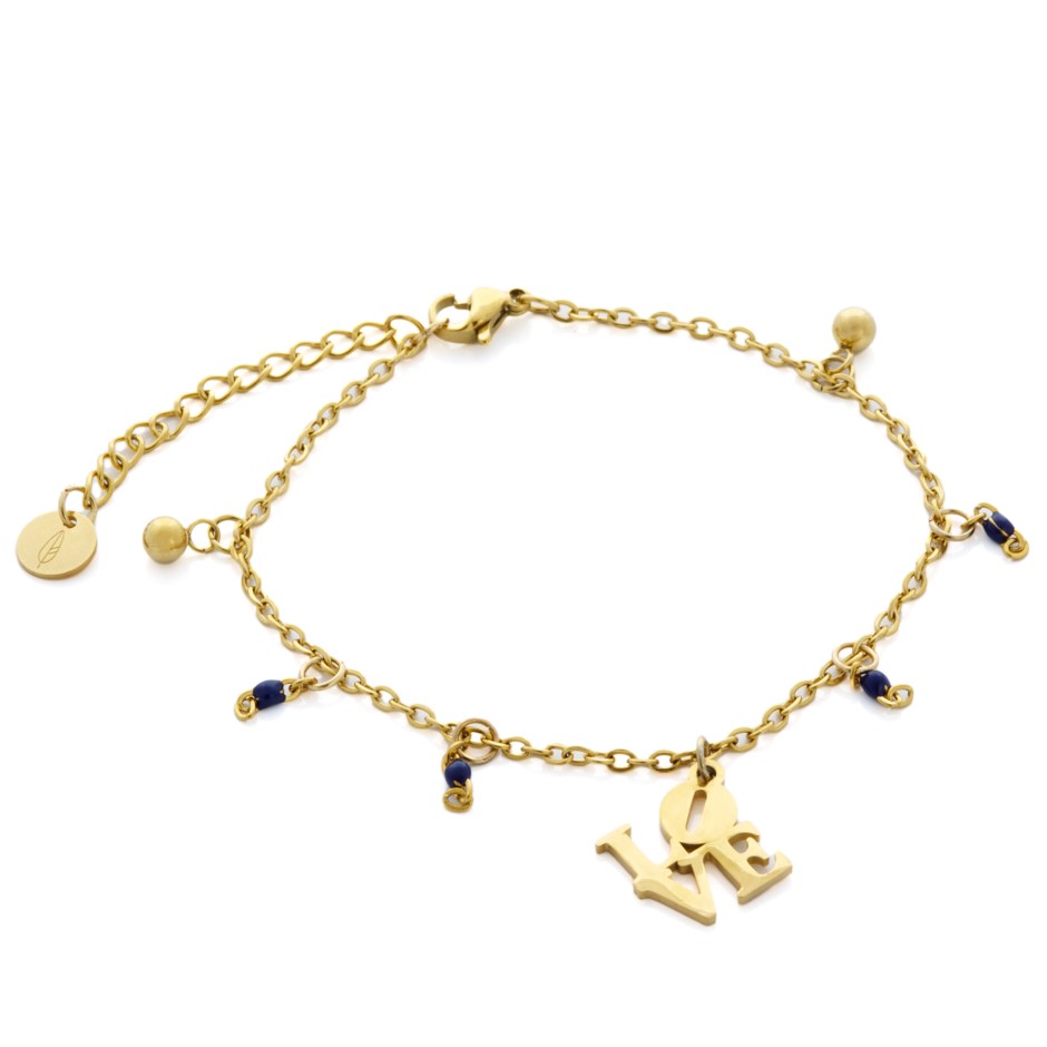 Pulsera love dorada