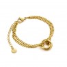 Pulsera nudo dorado