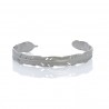 Brazalete pluma plateado