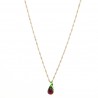 Collar cadena dorada melanzana