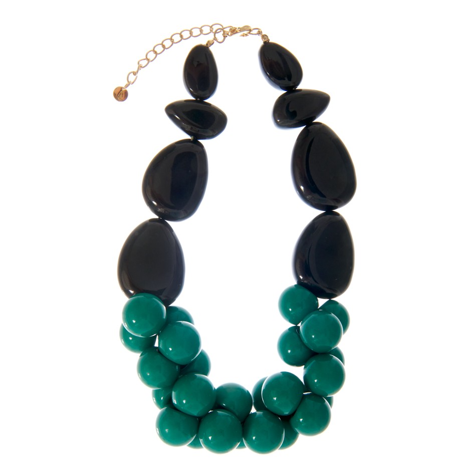 Collar uvas verde