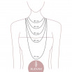 Collar libélula negro