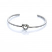Brazalete nudo plateado