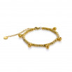 Pulsera tribeca cascabel dorado