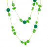Collar caramelo verde