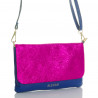 Cartera carrie marino y fucsia