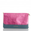 Cartera carrie azul y rosa