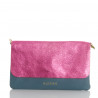 Cartera carrie azul y rosa