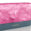 Cartera carrie azul y rosa