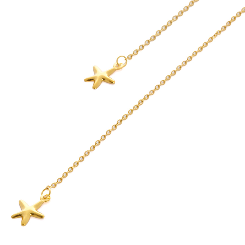 Pendiente soho estrella dorado