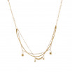 Set bubble colgante y pulsera dorado
