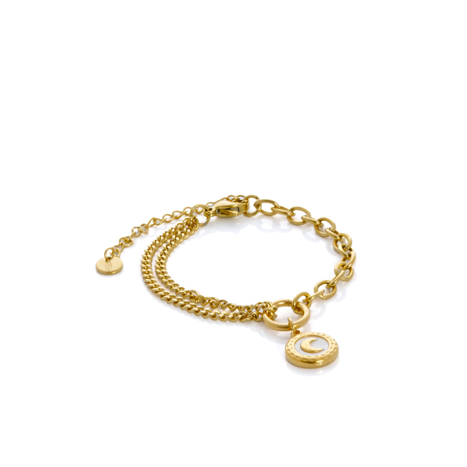 Pulsera sky blanco cadena