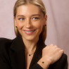 Set light black colgante, pulsera y pendiente.