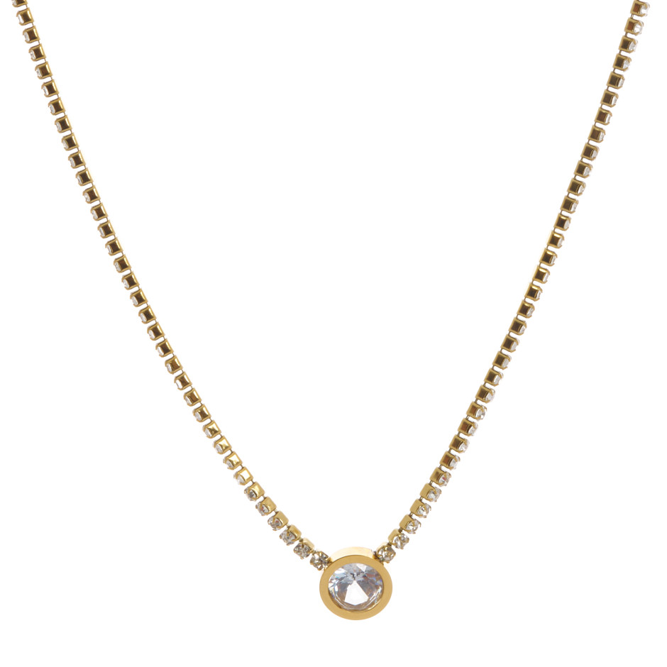 Set light white colgante, pulsera y pendiente.