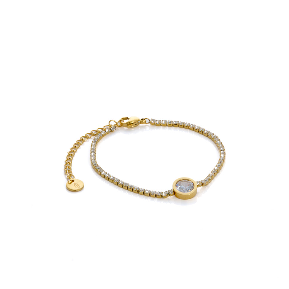 Set light white colgante, pulsera y pendiente.