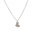 Set corazon colgante, pulsera y pendiente plateado