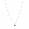 Set corazon colgante, pulsera y pendiente plateado
