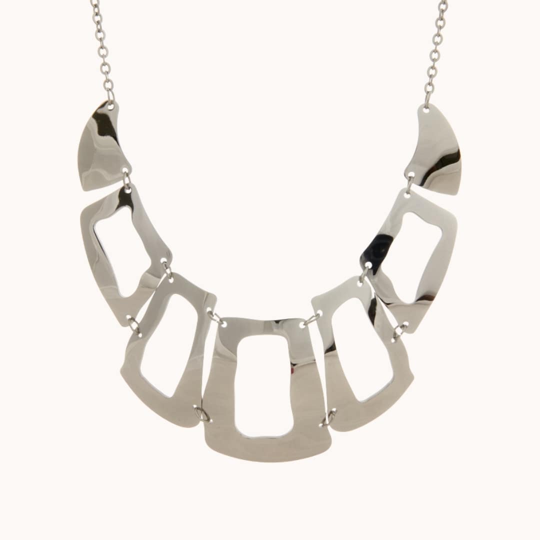 COLLAR CHICAGO PLATEADO 