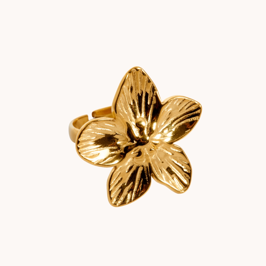 ANILLO FLOR DORADO